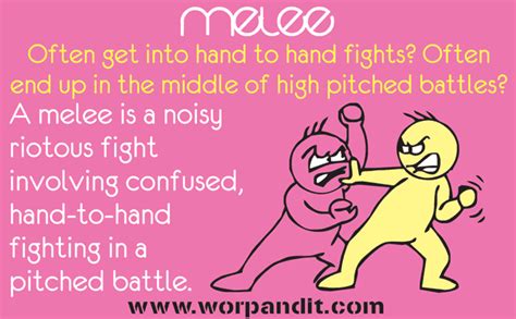 define melee|what does melee mean.